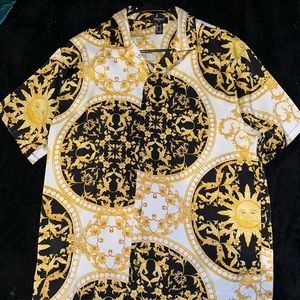 Short Sleeve Button Up Shirt - Forever 21 Men